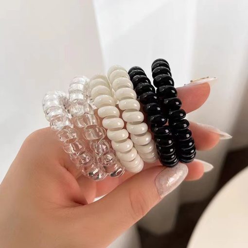 🍥jellycuty🍥Dây buộc tóc lò xo không bị nếp gập gãy tóc dùng cho tóc uốn, làm xoăn, dập xù - Ảnh 5