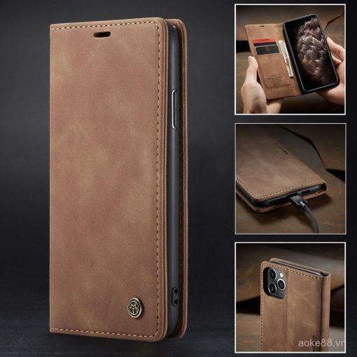 Ốp cho huawei p50 p40 p30 p20 pro lite mate 30 pro p40pro p30pro p20pro mate30 ốp điện thoại có khe đựng thẻ ốp dạng ví lật bằng da pu sang trọng ốp đứng công sở giá đỡ rqy5 - Ảnh 2
