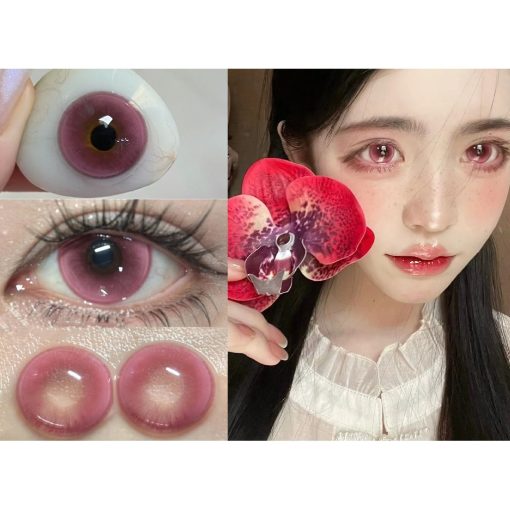 (2024.Ngày 5 tháng 11) Dòng ZRAHE, Thương hiệu Fllycon, Kích thước lớn, 14,50mm, (Lớp 0-8,00), Kính áp tròng sử dụng 6 tháng (hồng)