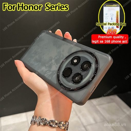 Ốp lưng Honor X9C 5G, ốp lưng Honor X9C thông minh, ốp lưng trong suốt chống sốc với bảo vệ ống kính camera, viền mềm mờ cho điện thoại - Ảnh 3