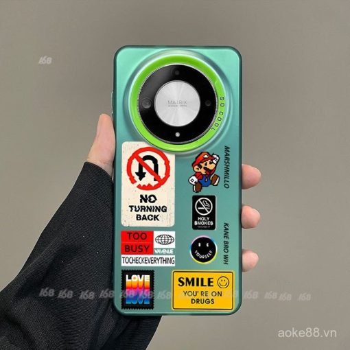 Ốp lưng Honor X9C X9B X9A 5G, ốp lưng Honor X9C Smart X7B X8B, ốp lưng hoạt hình Mario chống sốc, ốp điện thoại cứng mờ, chống dấu vân tay. - Ảnh 4
