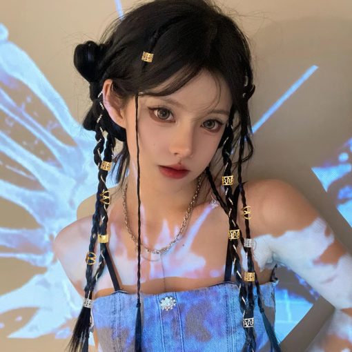 40 Chiếc Hợp Kim Tóc Trang Sức Tóc Vòng Bím Tóc Kim Loại Dreadlock Hạt Tóc Nhẫn Đa Phong Cách Bím Tóc Phụ Kiện - Ảnh 3