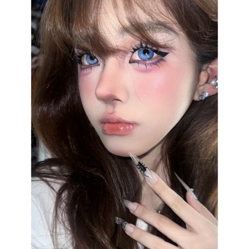 (2025.29 tháng 4) Dòng JXHBAN, Thương hiệu Xiyoulens, Kích thước lớn, 14,50mm, (Lớp 0-8,00), Ống kính tiếp xúc sử dụng 6 tháng (xanh & tím) - Ảnh 5