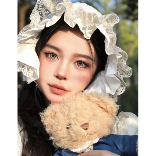 (2025.11 tháng 5) Dòng JYYTI, Thương hiệu Fllycon, Kích thước lớn, 14,50mm, Cấp (0-8,00), Kính áp tròng sử dụng hàng năm (xanh) - Ảnh 4