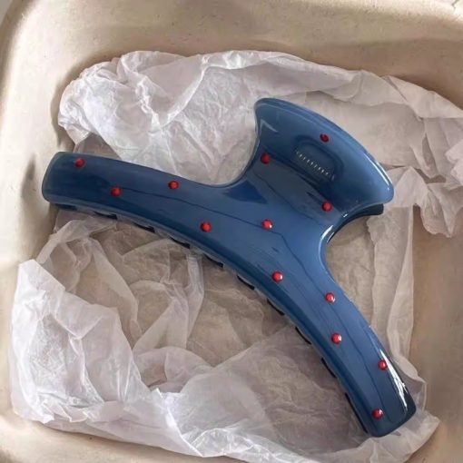 1 Chiếc Thời Trang Màu Xanh Điểm Kẹp Tóc Kẹp Tóc Kẹp Mũ Phụ Kiện - Ảnh 4