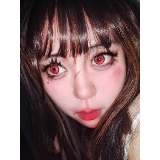 (2024.Tháng 12 2) Dòng QXLDIE, Xiyoulens, Kích thước lớn, 14,50mm, (Lớp 0-38), Ống kính tiếp xúc sử dụng 6 tháng (đỏ) - Ảnh 5