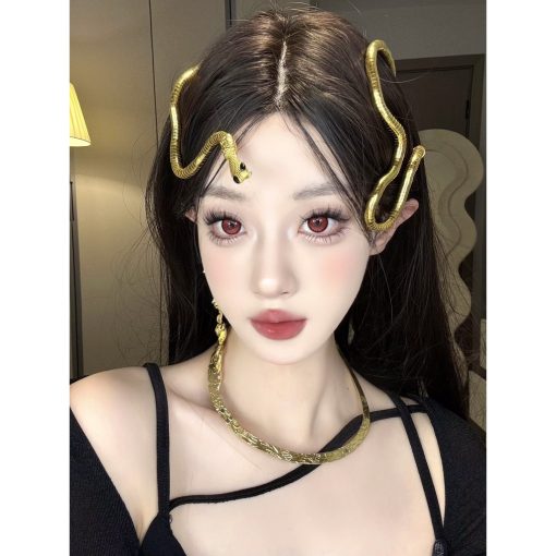 (2024.Tháng 12 2) Dòng QXLDIE, Xiyoulens, Kích thước lớn, 14,50mm, (Lớp 0-38), Ống kính tiếp xúc sử dụng 6 tháng (đỏ) - Ảnh 4