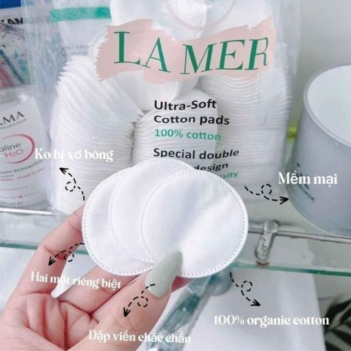 (Combo 2 Gói) Bông Tẩy Trang Lamer 201, Bông Tẩy Trang Miniso 180 Miếng, Bông Tẩy Trang Lamer Chính Hãng 100% Cotton - Ảnh 4