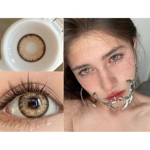 (2025.11 tháng 5) Dòng LMXBAO, Thương hiệu Fllycon, Kích thước lớn, 14,50mm, Cấp (0-8,00), Kính áp tròng sử dụng hàng năm (màu nâu) - Ảnh 2