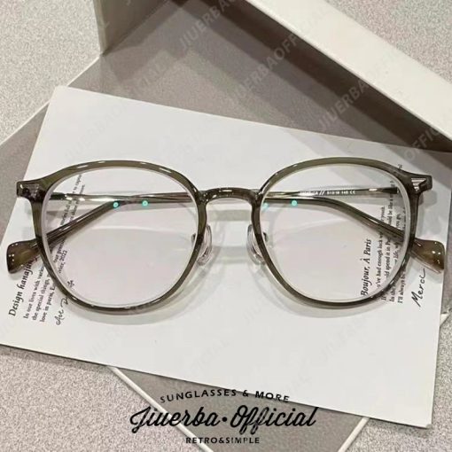 JIUERBA COD Kính Cận Thị 0 ~ -4.00 Độ Kính Cận Thị Trong Suốt Chống Ánh Sáng Xanh Kính Thời Trang Phong Cách Hàn Quốc - Ảnh 4