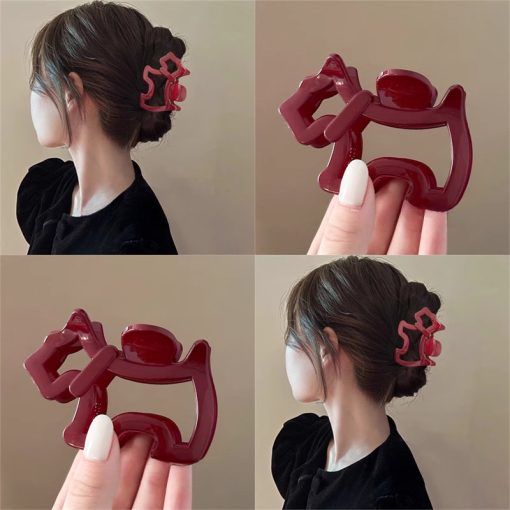 Thời Trang Hàn Quốc Nhiều Màu Sắc Chó Kẹp Tóc Kẹp Tóc Phụ Kiện Tóc - Ảnh 4