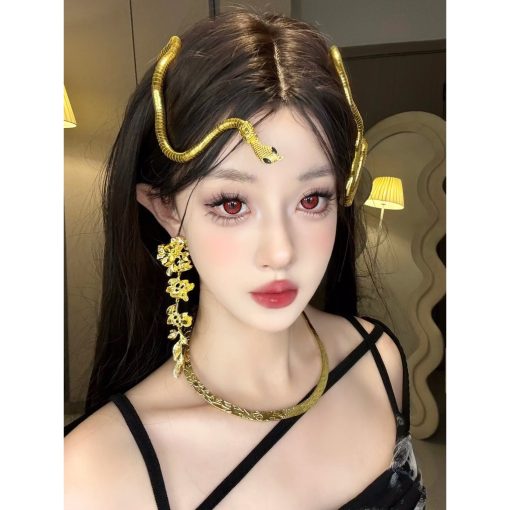 (2024.Tháng 12 2) Dòng QXLDIE, Xiyoulens, Kích thước lớn, 14,50mm, (Lớp 0-38), Ống kính tiếp xúc sử dụng 6 tháng (đỏ) - Ảnh 6