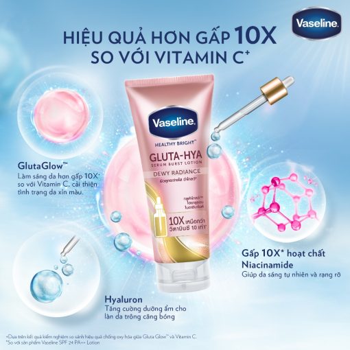 Serum Vaseline Gluta-Hya Dưỡng Da Sáng Mịn Sau 7 Ngày 300ML/330 ML (tùy đợt nhập hàng) - Ảnh 5