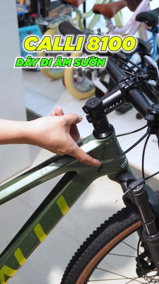 [GIẢM 10%] Xe đạp thể thao CALLI 8100 khung carbon (Tặngđèn+chắnbùn+giá đỡ bình+lụcgiác)