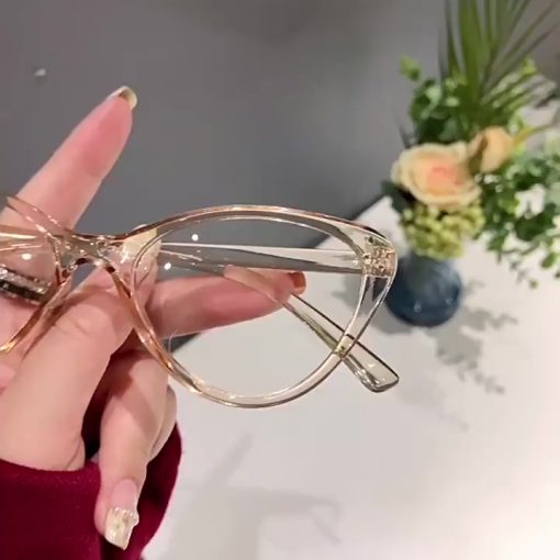 🍥jellycuty🍥 👓Kính thời trang nữ mắt mèo chống ánh sáng xanh và tia UV - Phong cách Hàn Quốc - Kính checkin, du lịch, selfi