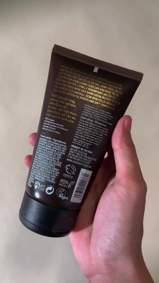 Tẩy da chết mặt cà phê Đắk Lắk Cocoon 150ml Dak Lak coffee face polish