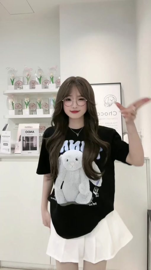 Áo thun FIDE BUNNY unisex form rộng cổ tròn BUNNY - AT34