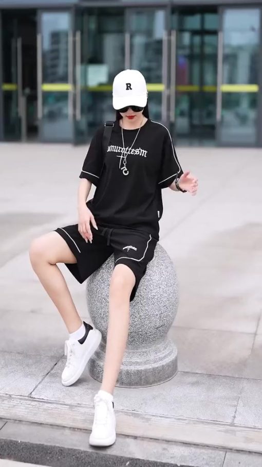 Bộ Quần Áo Nam UMA LIMITED Thêu Chữ Thập, Chất Thun Co Giãn Bốn Chiều Set Đồ Unisex Trẻ Trung ULB07