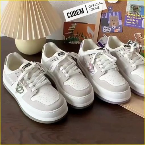 Giày độn đế nữ, giày đế cao nữ chất liệu vải Canvas S54