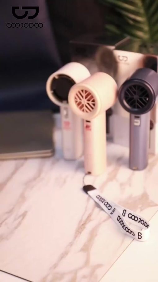 【Tặng quà/Bảo hành nửa năm】GOOJODOQ Quạt Turbo Jet 4000 mAh có thể sạc lại, cầm tay, di động, gió mạnh, tốc độ cao 100 vòng/phút