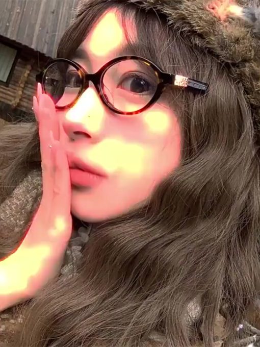 🍥jellycuty🍥 👓Mắt kính gọng cận nữ form Oval dẹt Y2k Phong cách Hàn Quốc Hot trend
