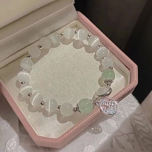 🐾Poppyjoy Dễ Thương Vòng Đeo Tay Hình Mèo hello kitty / Bướm / Trái Tim Có Chuông Xinh Xắn