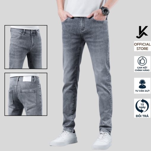 Quần Jeans Nam chính hãng KingJeans Premium, ống suông cao cấp co giãn thoải mái KJ-Vua Quần Jeans - Ảnh 2