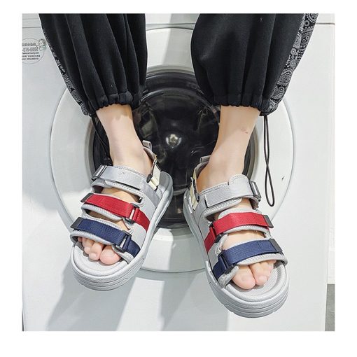 Sandal nam 3 quai họa tiết mặt gấu - dép quai hậu học sinh nam cực nổi bật - Ảnh 5