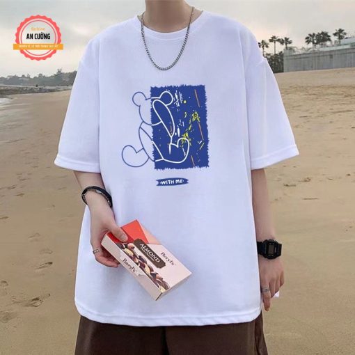 Áo thun nam, áo phông nam tay ngắn cổ tròn chất cotton dày dặn thoáng mát ATN024 - An Cường Fashion - Ảnh 5