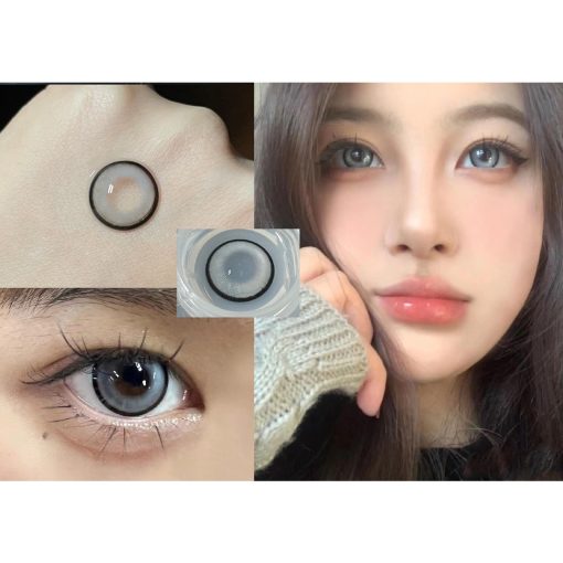 (2023.March.27) Dòng BBBHUI, Thương hiệu Xiyoulens, Kích thước lớn, 14,50mm, (Lớp 0-8,00), Kính áp tròng sử dụng hàng năm (màu xám) - Ảnh 2