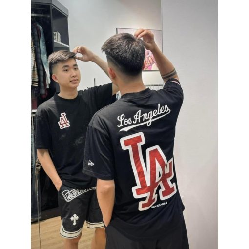 Áo Phông Nam Mờ Lờ B In Logo LA Siêu Nét - Áo Thun Mờ Lờ B Chất Cotton Cao Cấp BuFaLo Clothing - Ảnh 3