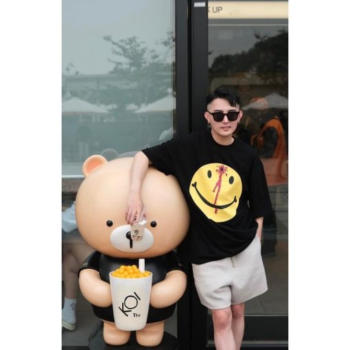Áo Thun DEW Mặt Cười Hàng Chuẩn Hình 100% Cotton 2 Chiều Dày Dặn - Hàng Full Bọc Tag BuFaLo Clothing - Ảnh 4