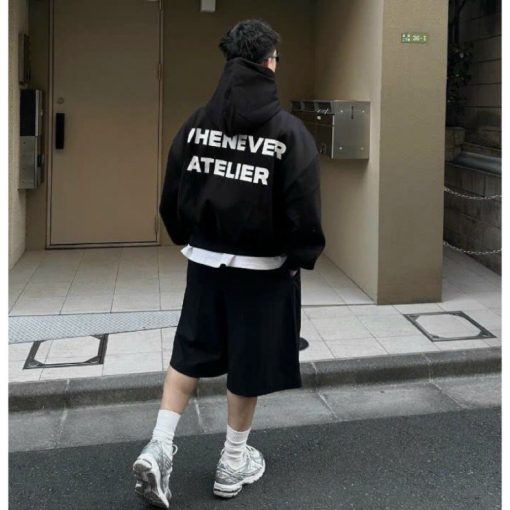 [FREESHIP] Áo Khoác Hoodie Zip Whenever Nỉ Cao Cấp, Áo Hoodie Nam Nữ Form Rộng Basic Mẫu Mới 2024 Bufalo - Ảnh 5