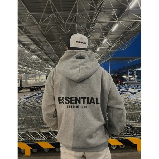 Áo Hoodie ESSENTIALS Fog, Áo Nỉ Hoodie Cao Cấp Đường Phố Unisex Form Rộng Nam Nữ -Bufalo - Ảnh 5