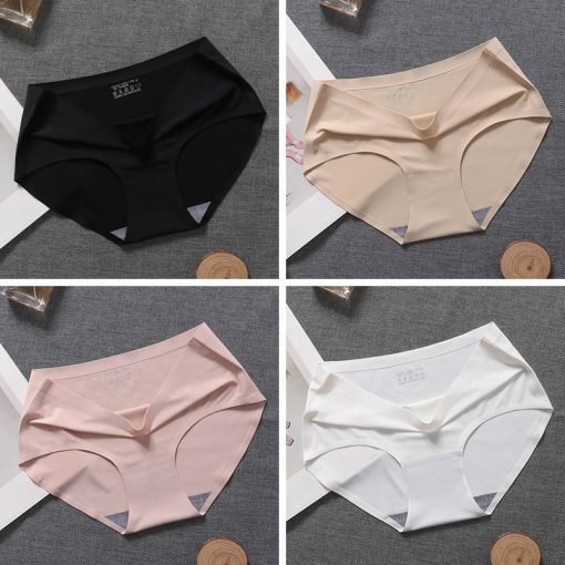 Quần Lót Nữ Đúc Su thun lạnh không đường may cao cấp , quần chip nữ mềm mại kháng khuẩn danbikini MÃ 810 - Ảnh 5