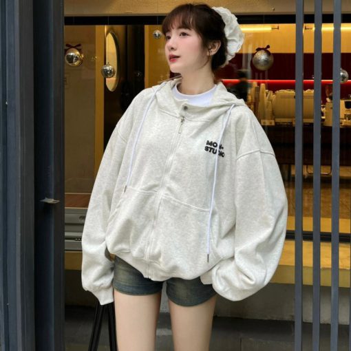 [Mẫu Mới ] Áo khoác hoodie zip BOXY Có Nút Bấm, Dập Nổi, in nổi ,có túi trong UNISEX NAM NỮ Trẻ Trung- BFL - Ảnh 2