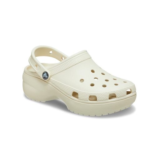 Giày Clog Nữ Crocs Platform Classic - Bone - Ảnh 4
