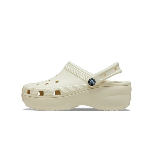 Giày Clog Nữ Crocs Platform Classic - Bone - Ảnh 5