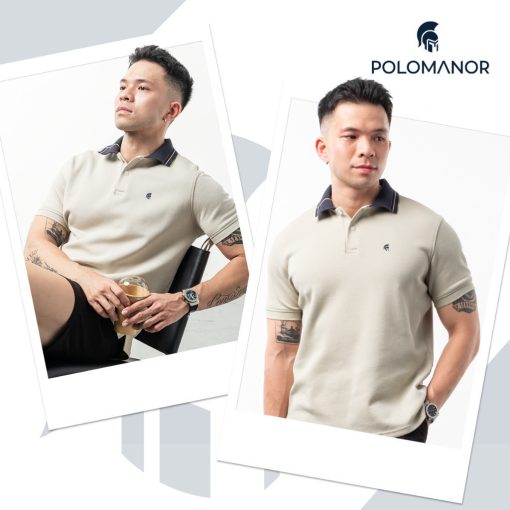 [7.7] Áo polo nam FIRIS SMART "F" vải cá sấu cotton interlock xuất xịn, thanh lịch sang trọng - POLOMANOR - Ảnh 4