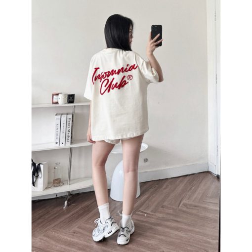 Áo Thun Boxy 280GSM Thêu Xù Ver 2 INSOMNIA Unisex Local Brand - TS029 - Ảnh 5