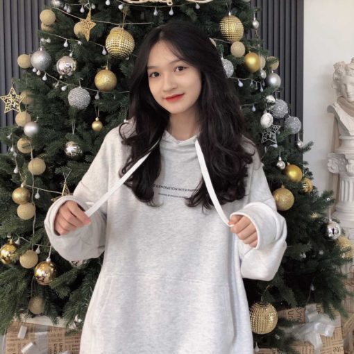 (Có clip) Áo hoodie nỉ bông DEUNCOOL BASIC ver 1.0 - Màu Grey Light - 100% cotton mềm mịn cho nam nữ - ẢNH THẬT - Ảnh 3