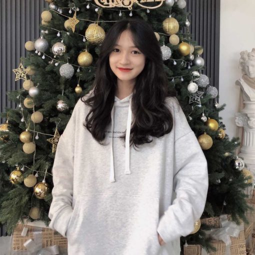 (Có clip) Áo hoodie nỉ bông DEUNCOOL BASIC ver 1.0 - Màu Grey Light - 100% cotton mềm mịn cho nam nữ - ẢNH THẬT - Ảnh 4