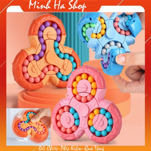 Rubik Biến Thể Hạt Đậu Ma Thuật 6 Mặt 3 Trong 1 - Rubik Bean Hạt Đậu Spinner - Ảnh 2