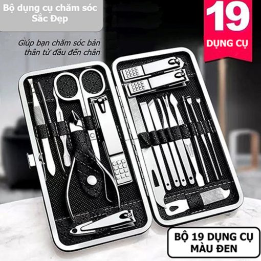 Bộ Dụng Cụ Cắt Móng Tay19 Món Bằng Thép Không Gỉ - Ảnh 2