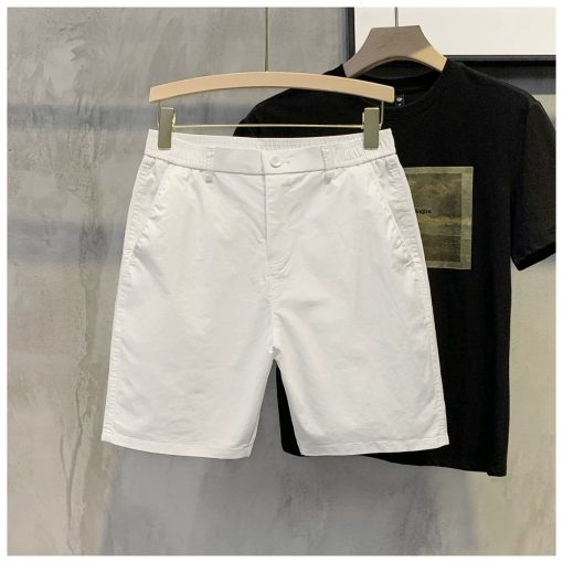 Quần short nam KAKI GIÓ cạp chun pha cúc trẻ trung - Ảnh 3