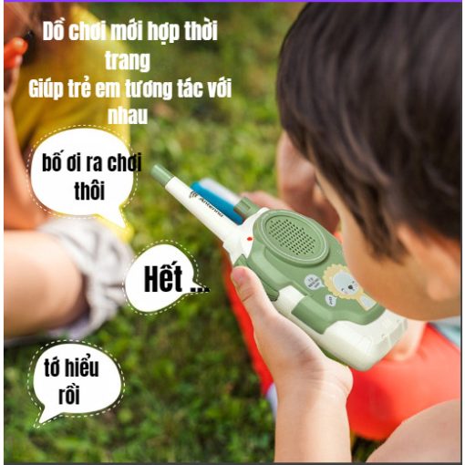 Bộ đàm đồ chơi cho bé combo 2 chiếc đa chiều 2 kênh phạm vi 300m cho trẻ vui chơi - Ảnh 3