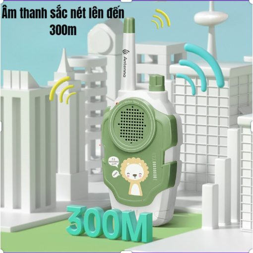 Bộ đàm đồ chơi cho bé combo 2 chiếc đa chiều 2 kênh phạm vi 300m cho trẻ vui chơi - Ảnh 5