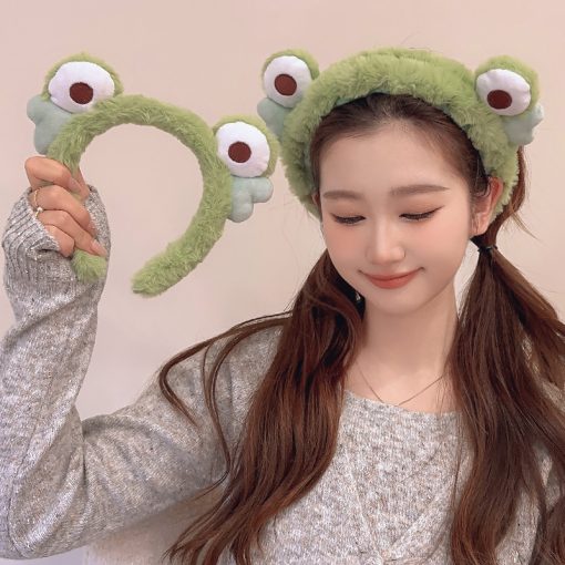 Băng đô rửa mặt bờm cute cài tóc dễ thương chống trơn trượt, lông mềm mại phong cách Hàn Quốc trẻ em, người lớn - Ảnh 6