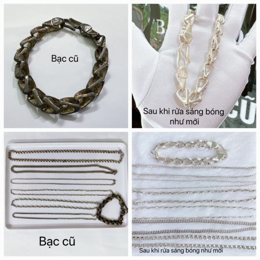 Nước rửa trang sức bạc Bảo Tín Thanh Thủy, dung dịch làm sáng bóng bạc như mới 20 ml - Ảnh 4