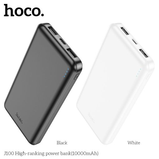 Sạc HOCO j100-10.000mAh,2 cồng sạc ra usb - Ảnh 2